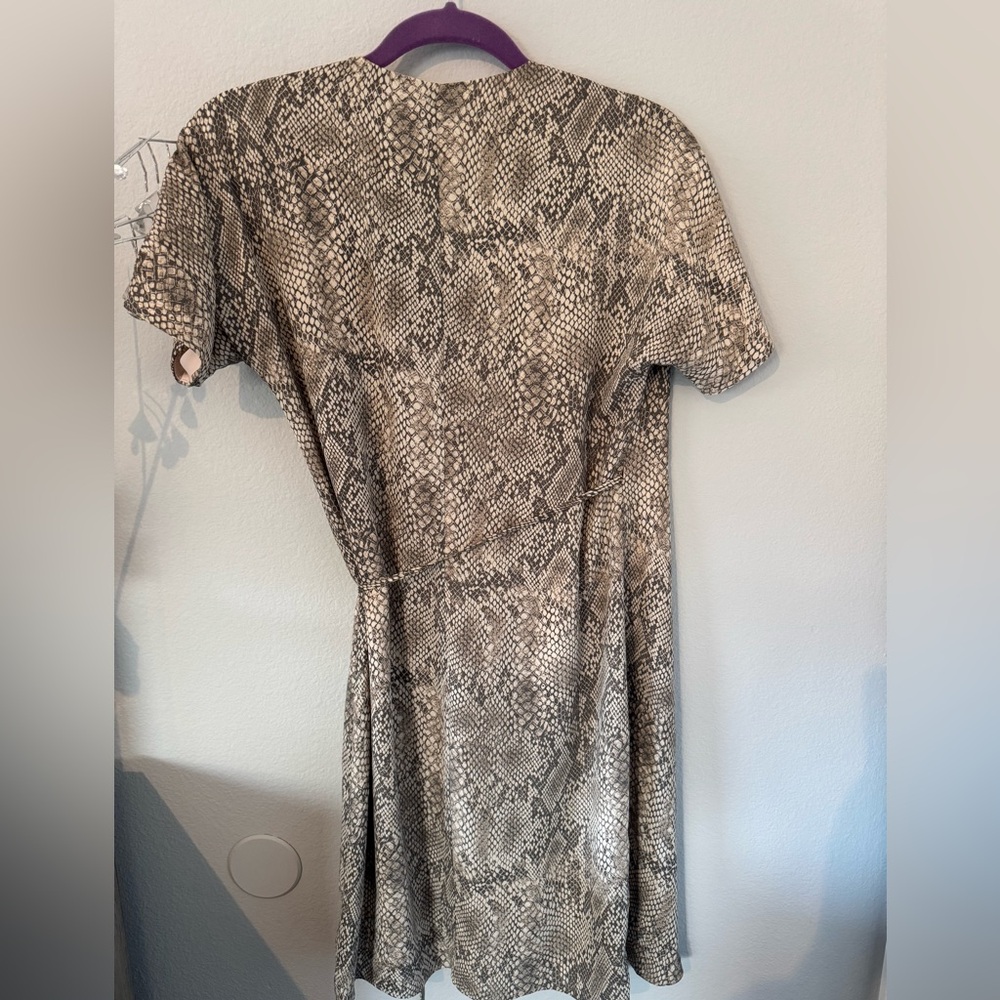 Babaton by Aritzia Wallace wrap dress. Size XS. EUC. Snake print - Picture 5 of 5